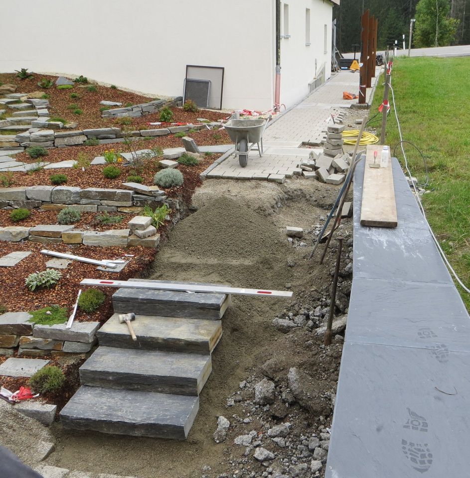 Bau von Treppen, Gehwegen, Pflasterarbeiten, Mauerbau in Weißenburg in Bayern