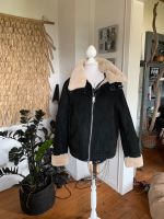 H&M Winterjacke schwarz beige Plüsch Gr L 40, Neu Nordrhein-Westfalen - Enger Vorschau