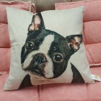 Kissenhülle Kissenbezug Hund Boston Terrier Landhaus Shabby NEU Niedersachsen - Bissendorf Vorschau