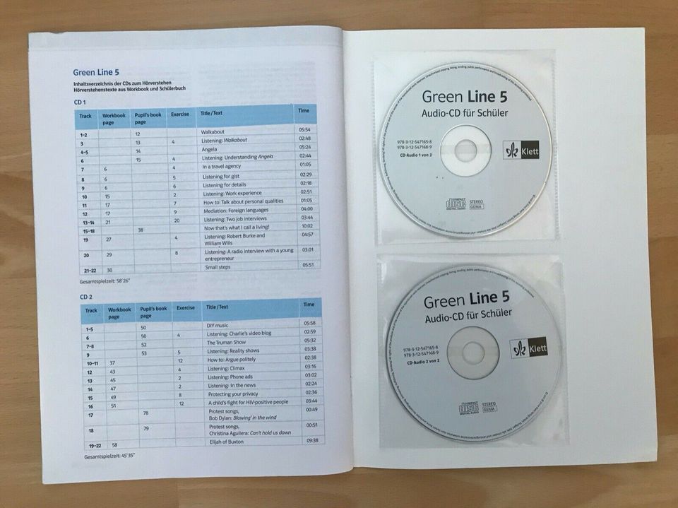 Englisch - Green Line 5 - Workbook mit Audio CDs in Solingen