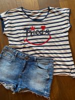 Frieda & Freddies Shirt gestreift Pailletten 38 Jeansshorts 40 Nordrhein-Westfalen - Herne Vorschau