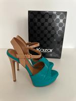 Kazar Leder Sandalen High Heels g.35 Bayern - Moosthenning Vorschau