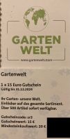 Gartenwelt Store Saarbrücken 15 Euro Gutschein Saarland - Schwalbach Vorschau