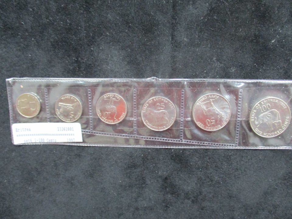 Eritrea KMS Kursmünzensatz 1997 unzirkuliert in Originalverpackun in Bad Doberan