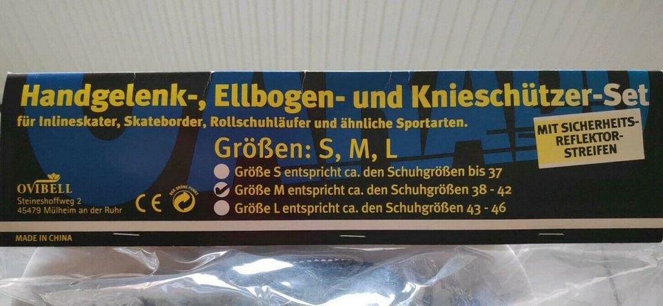 Inliner Schützerset, Hand, Ellbogen, Knie Gr.M, neu !!! in Lastrup