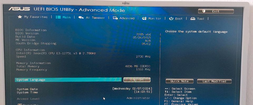 Intel Xeon E3-1275L V3 + Mainboard ASUS H81M-PLUS + 4 GB DDR3-RAM in Hamburg