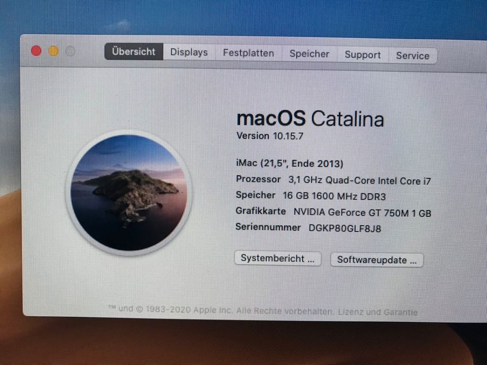 I Mac 21,5“ Ende 2013 Quad-Core i7 Top mit Zubehör in Hannover