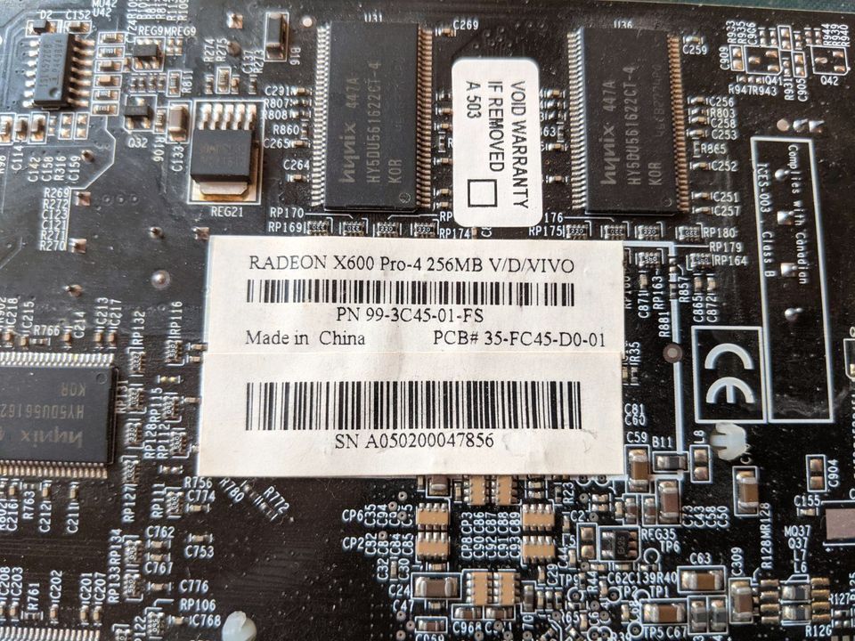 Grafikkarte ATI RADEON X600 PRO 256 MB in Hamburg