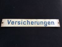Altes Emaillie Schild Versicherungen / Länge ca. 35cm Kiel - Steenbek-Projensdorf Vorschau