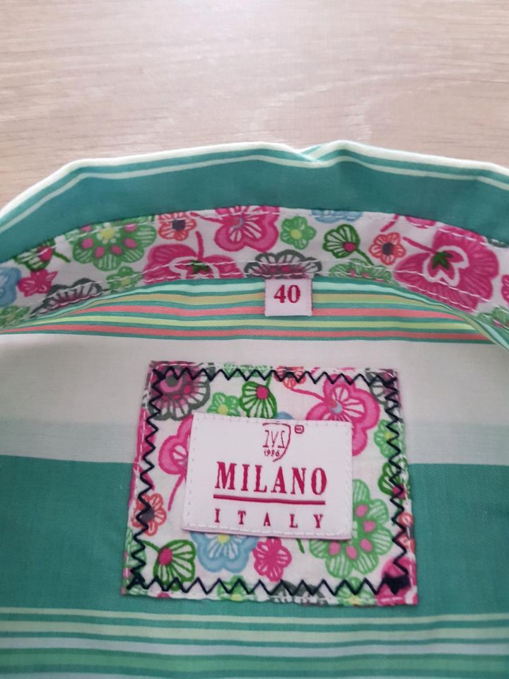 Edle Milano Italy Bluse fürs Frühjahr mit 3/4 Arm in Leopoldshöhe