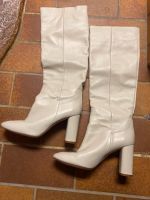 Zara Leder Stiefel Beige 39 Bayern - Germering Vorschau