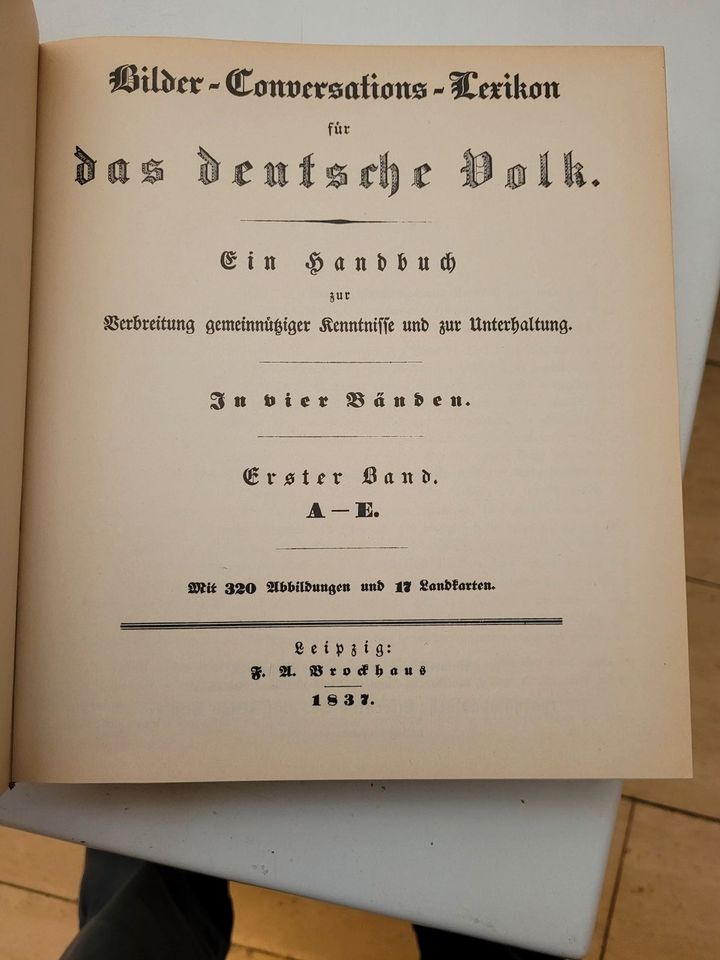 Erstes Conversations-Lexikon in 4 Bänden in Bad Nenndorf