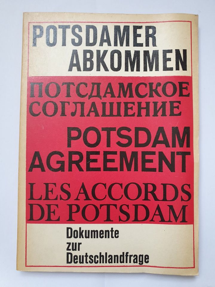 Potsdamer Abkommen in Berlin
