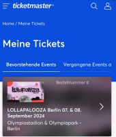 Ticket-Transfer „LOLLAPALOOZA Berlin“ Regular Weekend Ticket Berlin - Charlottenburg Vorschau