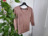 Netzpulli, Strickpulli, Größe 36/38, beige/hautfarben Bayern - Gilching Vorschau