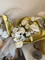 Strauß Rosen Hochzeit Standesamt Blumen Weiß Gold Valentinstag Köln - Weidenpesch Vorschau