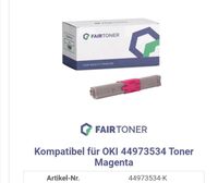 4 ×Druckerpatronen Fair Toner - Oki Farbe und. Schwarz - 44973534 Bayern - Mellrichstadt Vorschau