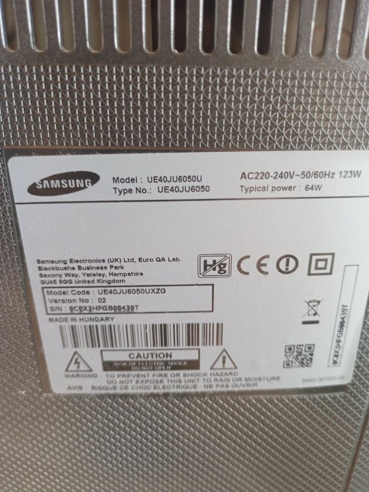 Samsung Smart TV, defekt in Hof (Saale)