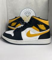 ✅Nike Jordan 1 Mid White Pollen Black Gelb/Schwarz/Weiß 44,5 10,5 Sachsen - Treuen Vorschau