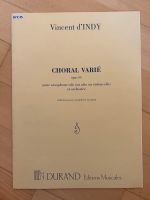 Vincent d‘Indy: Choral Varié Opus 55, für Altsaxophon und Klavier Bayern - Strullendorf Vorschau