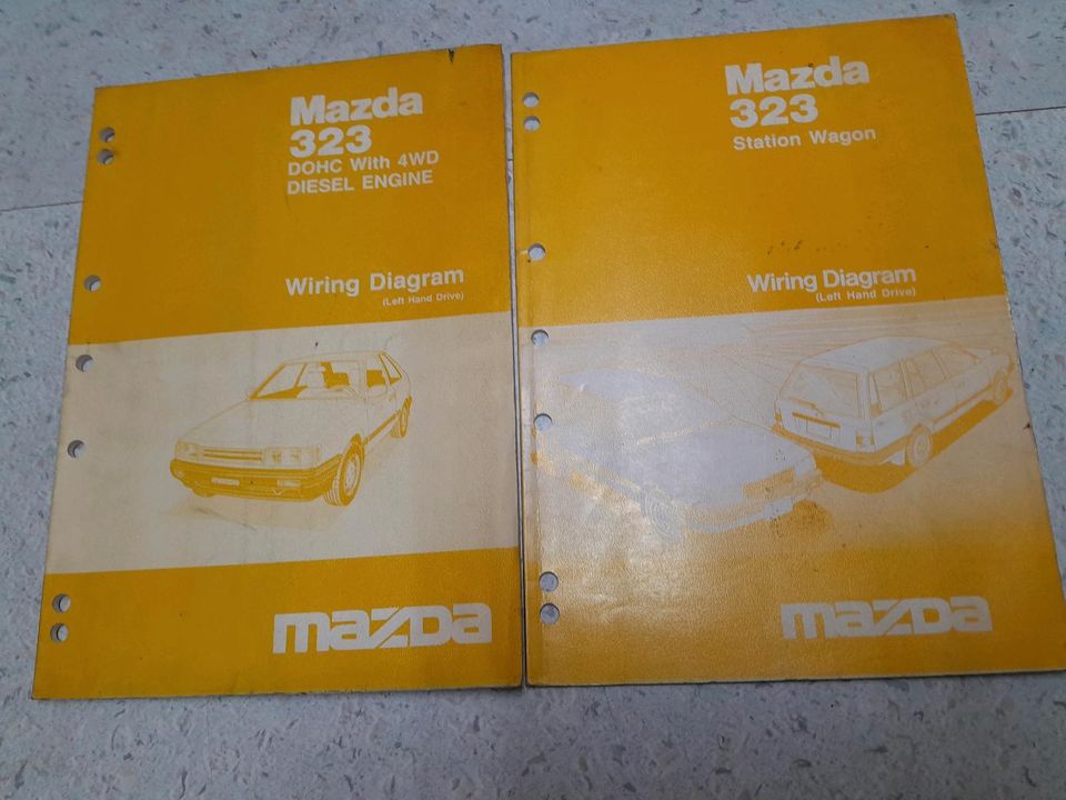 Mazda 323 BF BW BG 4wd Werkstatthandbuch + Ergänzungen in Solms