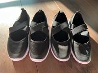 Freizeitschuhe, Hallenschuhe, Größe 38 schwarz weiße Sohle Bayern - Karlsfeld Vorschau
