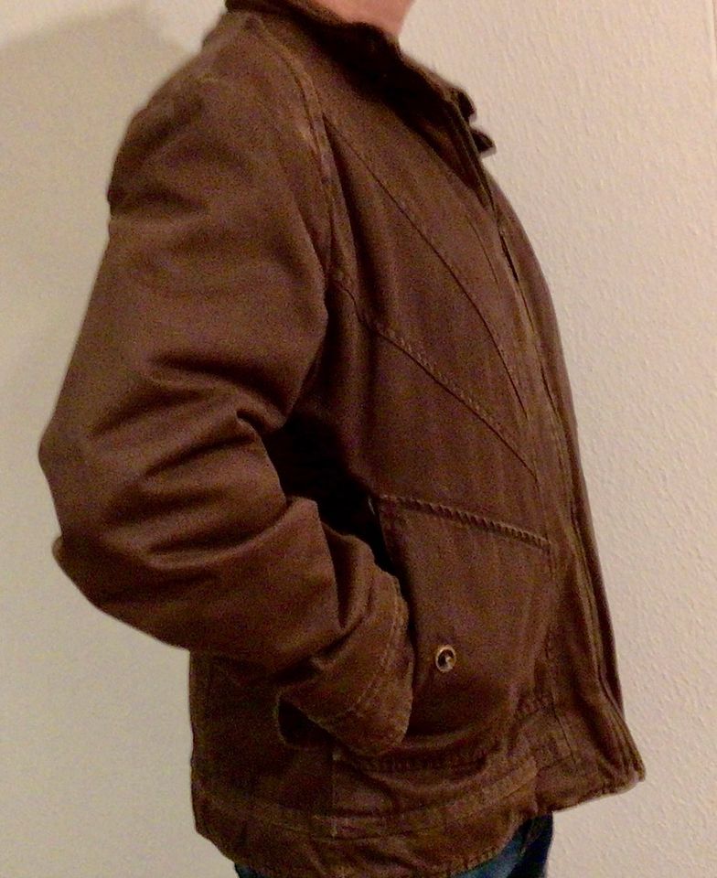 Esprit „edc“ Herren Jacke braun "Used washed Style" Gr. S in Grafing bei München