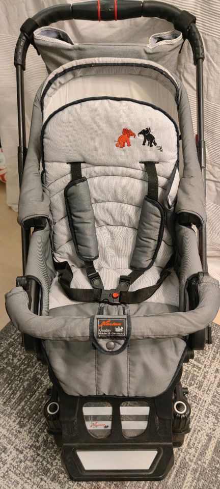 Hartan VIP XL ElefantenSilberDesign Kinderwagen+Babyschale+Zubehö in Erkrath