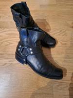 coole Sendra Leder Stiefelette Gr. 39 Biker Boots Bayern - Gröbenzell Vorschau