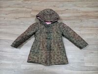 Topolino 98 Winterjacke olive khaki Fleecefutter Blümchen Brandenburg - Großbeeren Vorschau