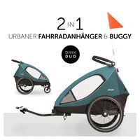 Hauck Dryk Duo - 2in1 Fahrradanhänger & Buggy - Petrol - Bietet Platz für 2 Kinder (bis 44 kg) - Bike Trailer & City Buggy - NEU Hessen - Fulda Vorschau