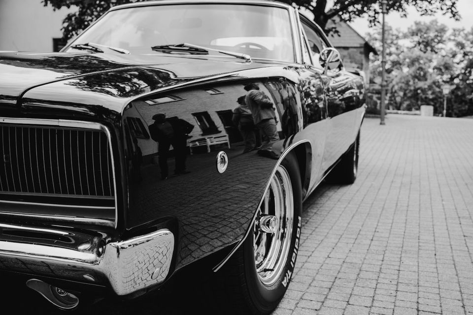 Hochzeitsauto, Eventauto, Dodge Charger 68, V8, Oldtimer, 1968 in Grünberg