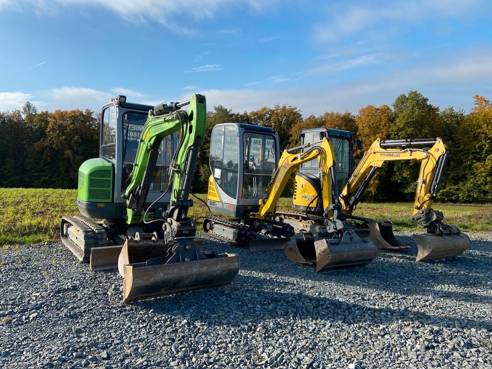 Minibagger Vermietung Baumaschinen Mieten Leihen in Eckersdorf