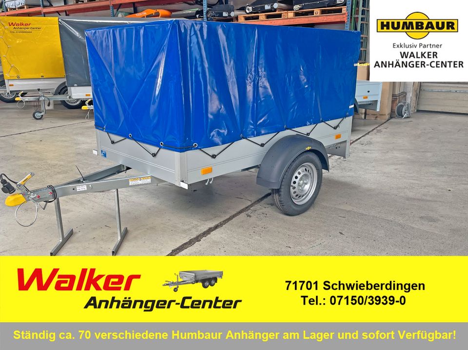 Humbaur STARTRAILER H752010 inkl. Plane und Spriegel LH 1,00 m in Schwieberdingen