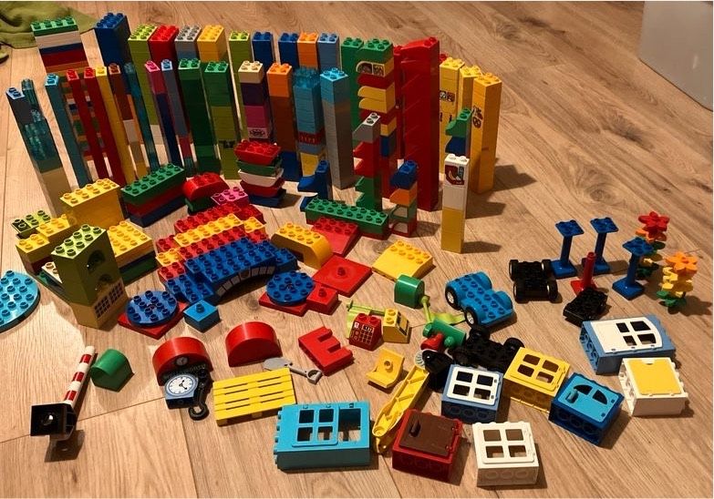 2 Kisten Lego Duplo Konvolut ca 400 Steine etc in Zweenfurth