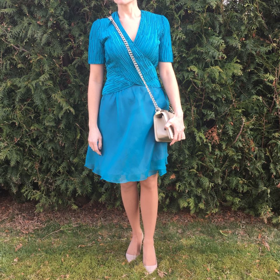 Karen Millen blau Kleid Damen Anlass festlich Gr. 36 in Wistedt