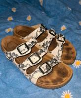 tolle schwarz weiße Birkenstock Papillio Latschen Schlappen Gr.41 Niedersachsen - Helmstedt Vorschau