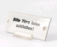DDR Emaille Schild "Bitte Türe leise schließen!" gewölbt Sachsen - Sehmatal-Cranzahl Vorschau