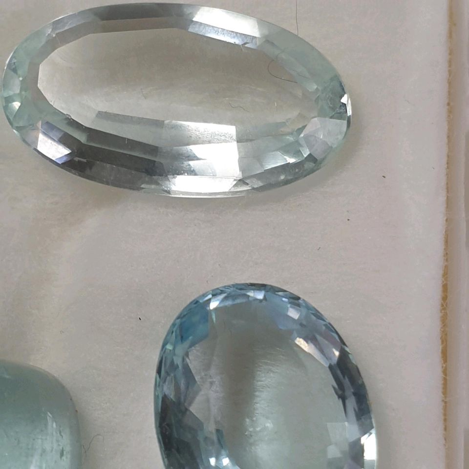 4 Echte Aquamarine ( gesamt 16,72 Carat ) 9 - 16 mm in Recklinghausen