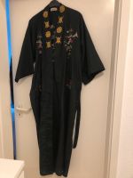 asiatischer Kimono Bademantel Morgenmantel schwarz mit Stickerei Bremen - Schwachhausen Vorschau