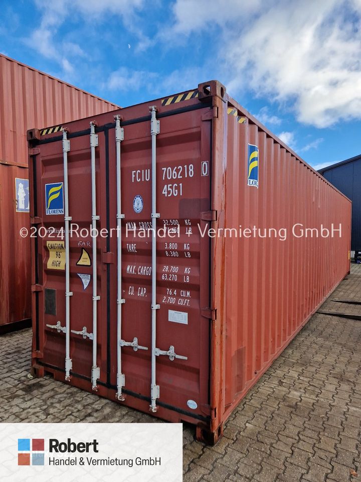 40 Fuß HC, Lagercontainer, Seecontainer, Container, Materialcontainer, Baucontainer in Bremerhaven