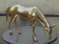 große Pferd Skulptur / Figur - golden,goldfarben,Metall,Messing Saarbrücken-Halberg - Ensheim Vorschau