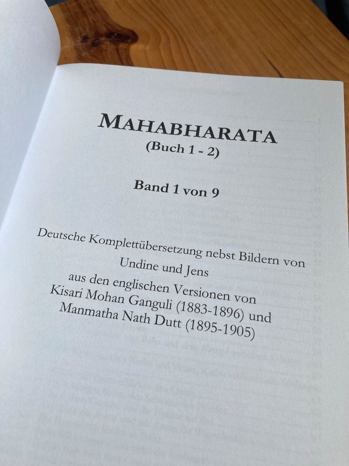 MAHABHARATA - 9 Bände - komplette deutsche Übersetzung in München