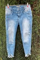 Tredy Jeans blau Kurzgröße 44 Fransen am Beinabschluss Kreis Pinneberg - Schenefeld Vorschau