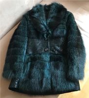 Jacke Pelzjacke Waschbär Leder Winter grün Größe 38 w NEU Brandenburg - Großbeeren Vorschau