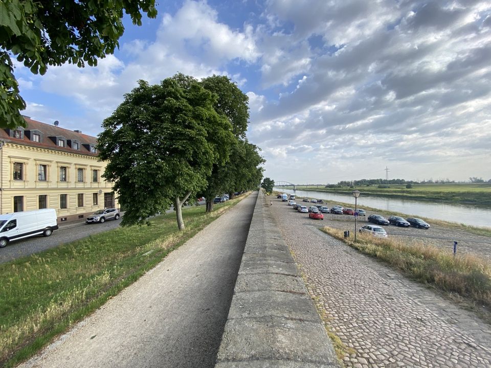 Komplett renovierte 1-Zimmer EG-Wohnung in Torgau direkt an der Elbe in Torgau