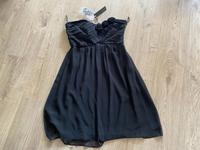 Neu Esprit trägerloses Cocktail Kleid schwarz M 38 Blume Chiffon Hessen - Stadtallendorf Vorschau