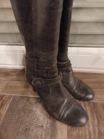 Stiefel von Piazza, used Look, Glattleder, grau, Gr. 38 Nordrhein-Westfalen - Lengerich Vorschau