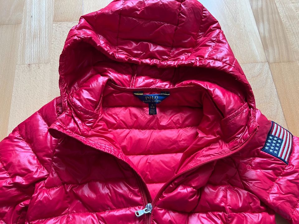 Ralph Lauren Steppjacke / Jacke in rot Gr. 140/8-10 in Poing