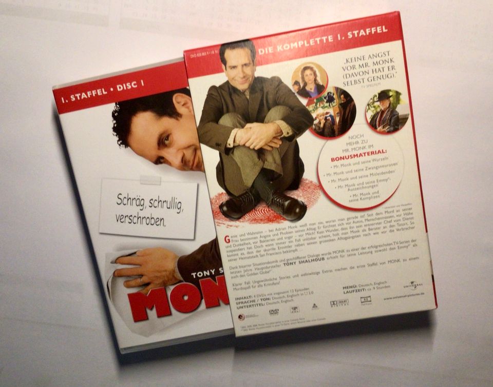 Collectors und SammlerBox „Monk“ komplette 1.Staffel 4 DVDs in Krefeld